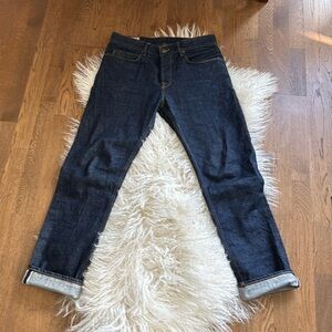 FREENOTE CLOTH, 15 oz rinsed, SELVEDGE denim, sz 32. EXCELLENT CONDITION